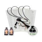 Kit Universal De Aquecedor De Assento Para Carro 100W, 2 Assentos, Almofadas De Aquecimento Em Fibra