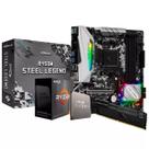 Kit Upgrade AMD Ryzen 5 5500, Placa mãe B450M AM4, 16 GB Memória RAM Kit Upgrade AMD Ryzen 5 5500, Placa mãe B450M AM4, 16 GB Memória RAM