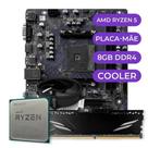 Kit Upgrade AMD Ryzen 5 5600GT Placa Mãe A520M DDR4 Memoria RAM 16gb