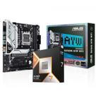 Kit Upgrade AMD Ryzen 7 9800X3D Placa mãe Asus B650M-AYW WIFI Chipset B650