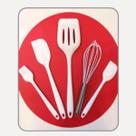 Kit Utensílios Cozinha Silicone Espátula 5 Peças Collor