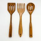 Kit Utensílios De Bambu 3 Peças 100% Natural Michelon