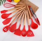 Kit Utensílios De Cozinha 12 Peças Vermelho