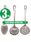 Kit Utensílios de Cozinha Colher Arroz Concha Escumadeira Espátula Vazada Espátula Bolo Utensílios C