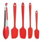 Kit utensílios de cozinha silicone profissional espatulas