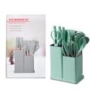 Kit Utensílios de Cozinha Verde 19 Peças