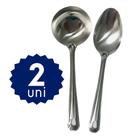Kit Utensílios de Inox Alto Brilho para Cozinhar e Servir Tamanho Ideal para o Dia a Dia na Cozinha Restaurante