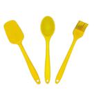 Kit Utensílios de Silicone Colher Espátula Pincel Linha Premium 3 Peças - VNC