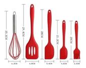 Kit Utensílios De Silicone Cozinha Conjunto 5 Peças Grande