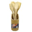Kit utensilios madeira 5 peças - LIVON
