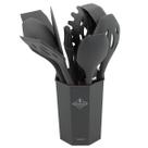 Kit Utensílios P/ Cozinha Antiaderente 12 Pçs Lovely Vibe COR:CINZA