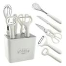 Kit Utensíllios Cozinha Inox 6 Peças Espátula Pincel