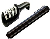 Kit Utilidade Afiador Amolador De Faca Mais Barra Magnética Kit Utilidade Afiador Amolador De Faca Mais Barra Magnética
