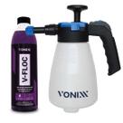 Kit v floc + pulverizador manual 2 em 1 snow foam vonixx