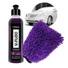 Kit V-Floc Vonixx 240ml + Luva Microfibra - Shampoo Concentrado PH Neutro