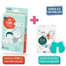 Kit Vacina Xo Febre Adesivo Gel + Pikluc Alivia Dor Vacina