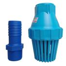 Kit Válvula de Captação De Água Azul PVC + Espigão Polietileno Azul 1.1/4 de polegada Londribor