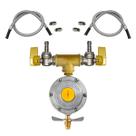 Kit Válvula Duas Saídas Gás Instalação Fogão e Forno 1m e 1m