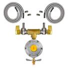 Kit Válvula Duas Saídas Gás Instalação Fogão Forno 2m e 5m Kit Válvula Duas Saídas Gás Instalação Fogão Forno 2m e 5m