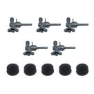 Kit Válvula Registro Ramal Fogões Cooktop Fischer 5 Bocas Tripla Chama Completo