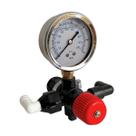 Kit Válvula Reguladora de Pressão com Manômetro 100psi