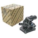 Kit Válvula Termostática + Plug Temperatura Argo Cronos Mobi Strada Pulse Flex Com Carcaça - Original Fiat - 55267985