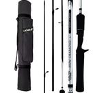 Kit Vara Albatroz Diamond Carretilha 1,80mt 12lb Porta Varas