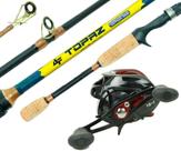 Kit Vara Albatroz Topaz 1,68m 6-12lbs + Carretilha - Recolhimento 8.1:1 (Ref. 22)
