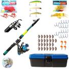 Kit Vara De Pesca Telescopica Molinete Linha Acessorios