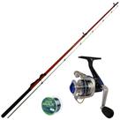 Kit Vara JP Ultra Light Graphite mais Molinete Canario 100 1Rol.