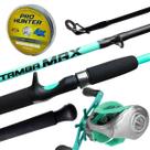 Kit Vara New Tamba + Carrerilha Spider BG+ Linha Multi 40lbs