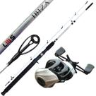 Kit Vara Pesca Carretilha 25lb 1,80m + Carretilha Voxxi Jogá