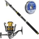 Kit Vara Telescópica 3m + Molinete Elite 4000 Marine Sports