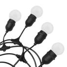 Kit Varal De Luz Ip65 10mts + 10 Lâmpadas Led BolinhaCordão Blindado Decoração Jardim Quintal Festa