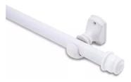 Kit Varão 2 Metros SIMPLES 19mm Para Cortina Branco - TUCA CASA