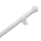 Kit Varão Bella Arte Pratiko Pro 19mmx3m com 3 Suportes em Aço Revestido Branco