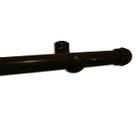 Kit Varão Cortina 3m Parede Grande 28mm Suporte Simples