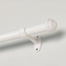 Kit Varão De Cortina Pratiko 28mm x 2,50m Branco Bella Arte