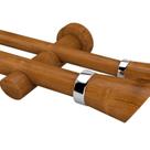 Kit Varão Duplo Completo Alemão Plus 28x19mm 3 Metros com 2 Emendas - Quarto ou Sala