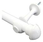 Kit Varão Simples 1,5 Mts Varal para Cortina 19mm Branco