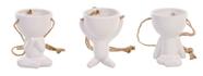 Kit Vaso de Cerâmica Robert Plant Bob para Pendurar 3 Peças
