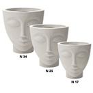 KIT Vaso Face Mulher (3 Tamanhos ) Cor Cimento NUTRIPLAN KIT Vaso Face Mulher (3 Tamanhos ) Cor Cimento NUTRIPLAN