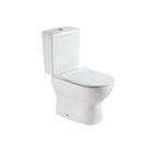 Kit Vaso Sanitario C/ Caixa Acoplada Roma Branco + Assento Soft Closse + Acessórios P/ Instalação 3/6 Lts - Levo