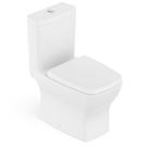 Kit Vaso Sanitário Com Caixa Acoplada Assento Termofixo E Acessórios De Instalação Boss Blanco Mate Celite