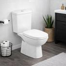 Kit Vaso Sanitário com Caixa Acoplada e Acessórios Roca Debba Classic, 3 e 6 Litros, Branco Kit Vaso Sanitário com Caixa Acoplada e Acessórios Roca Debba Classic, 3 e 6 Litros, Branco