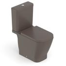 Kit Vaso Sanitário com Caixa Acoplada e Assento Soft Close Gap Roca Marrom/Café Fosco