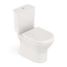 Kit Vaso Sanitário com Caixa Acoplada e Assento Soft Close Nexo Roca Bege/Fosco