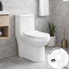 Kit Vaso Sanitário Monobloco e Acessórios Modaza Acqua, Branco, 3 e 6 litros