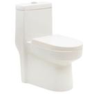 Kit Vaso Sanitário Monobloco Modaza Chiare 07, 3 a 6 Litros Branco