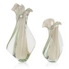 Kit Vasos Murano Twisted Champanhe "P" e "G"